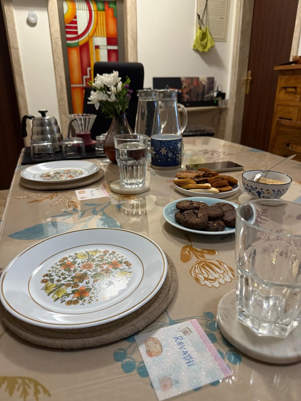 A past Coffee Club table